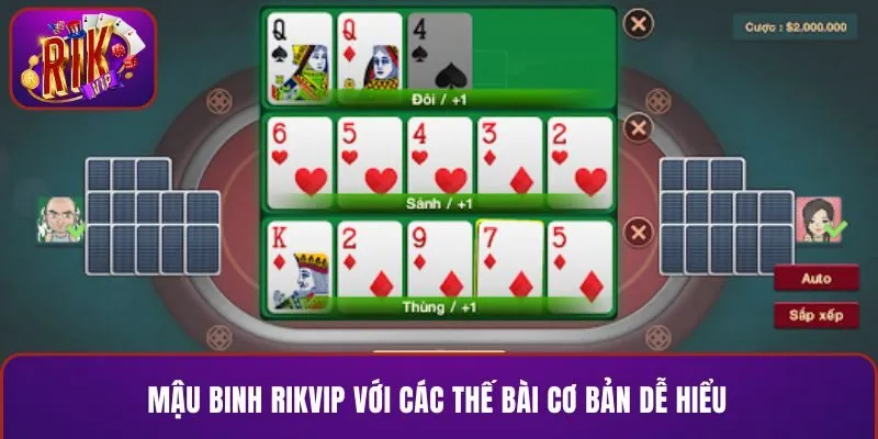 Mậu binh RIKVIP với các thế bài cơ bản dễ hiểu