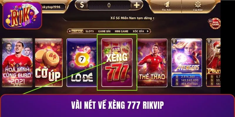 Sơ lược về hình thức chơi xèng 777 RIKVIP hấp dẫn